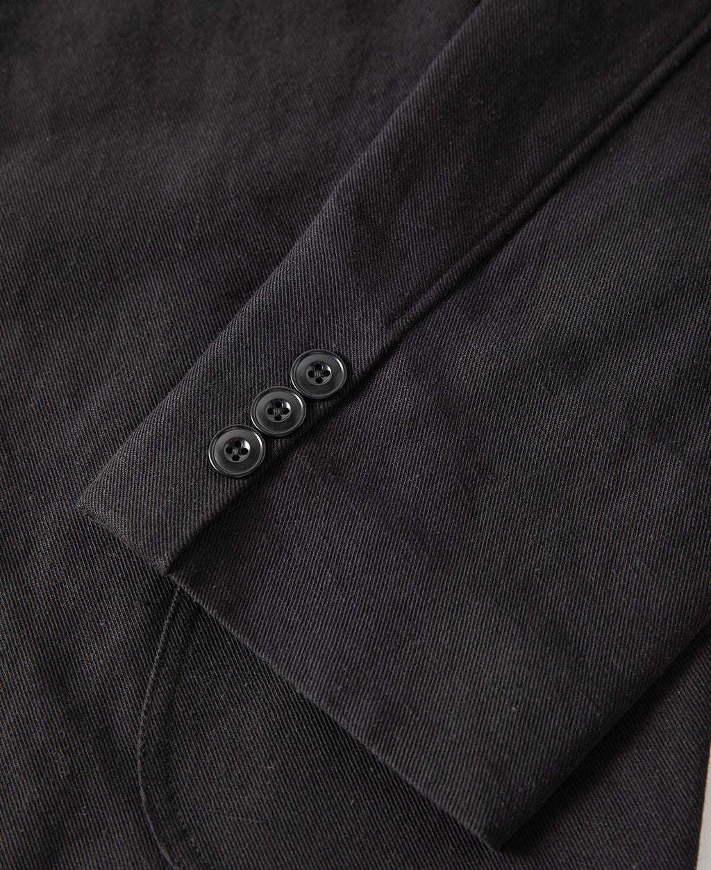 Textured Linen-Cotton Blend Sack Jacket – Black