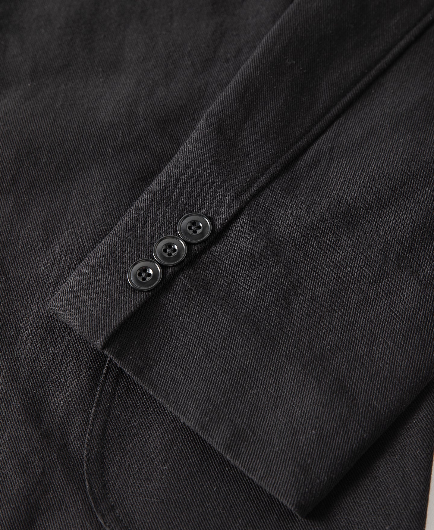 Textured Linen-Cotton Blend Sack Jacket – Black