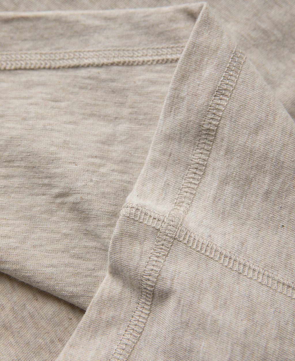 1940s Slub Cotton Henley Pocket T-Shirt - Oats