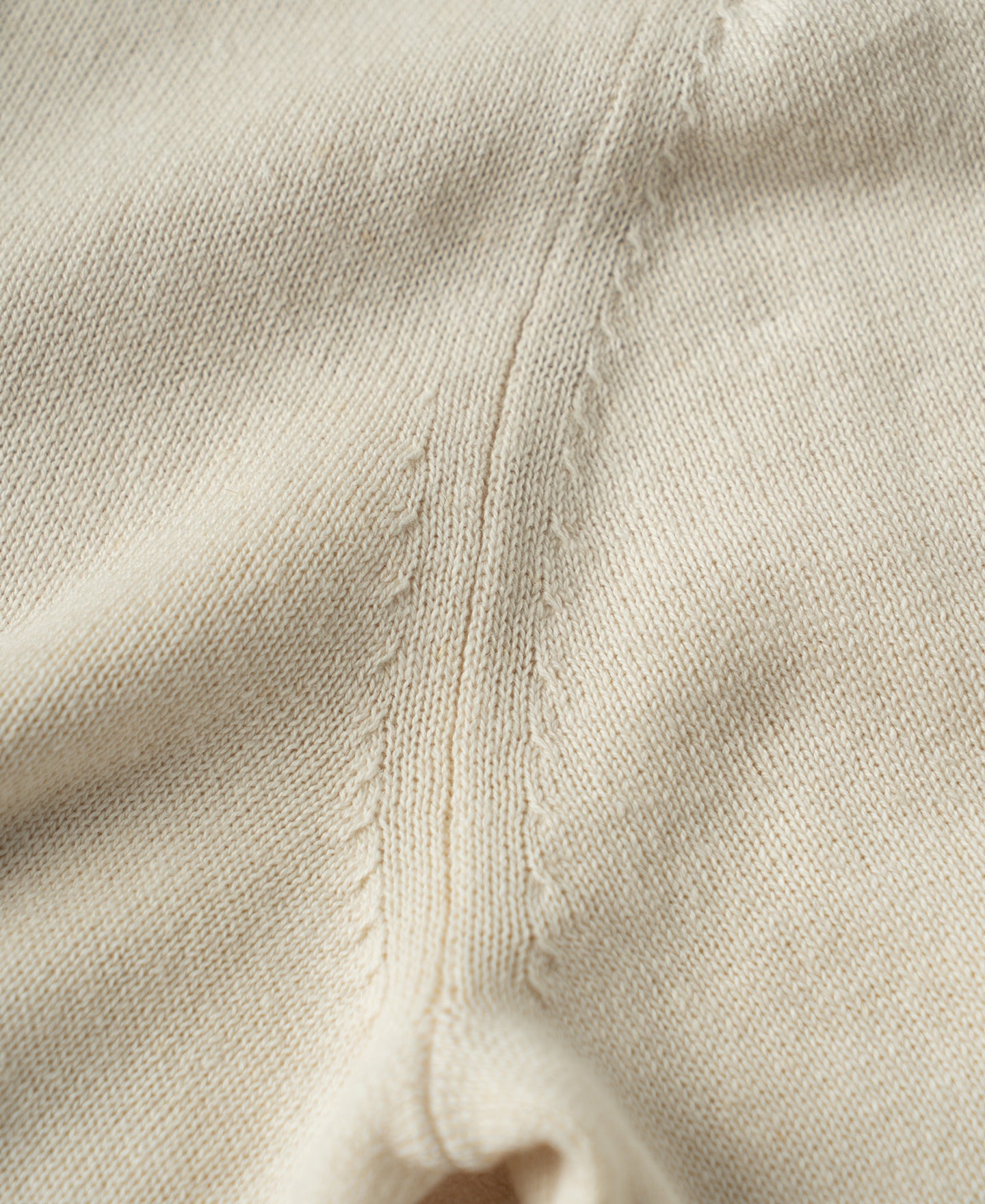 Linen Cotton Blend Knit Johnny Collar Polo - Apricot