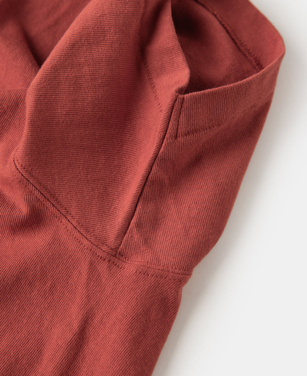 Cotton Tubular Crewneck T-Shirt - Brick Red