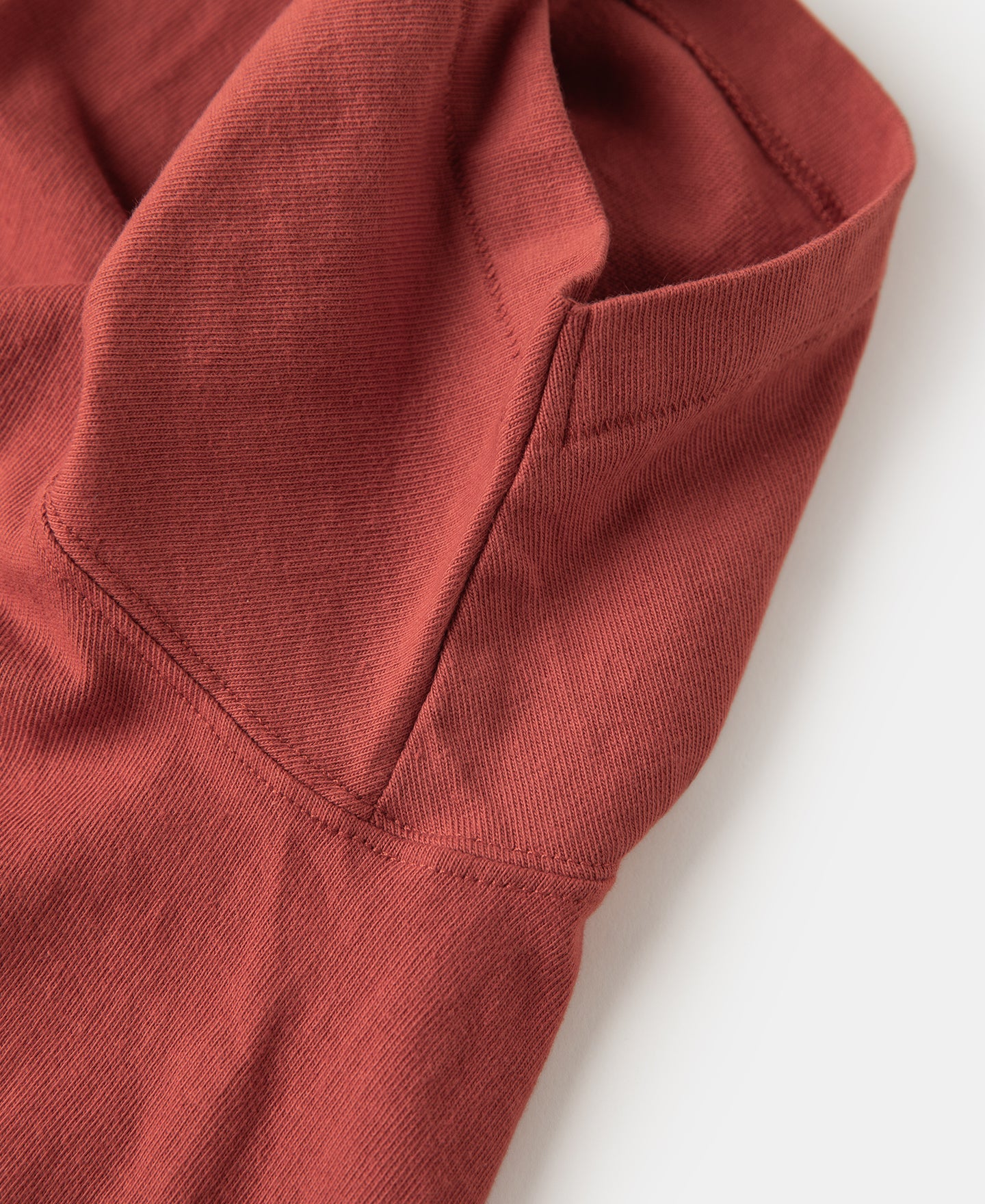 Cotton Tubular Crewneck T-Shirt - Brick Red