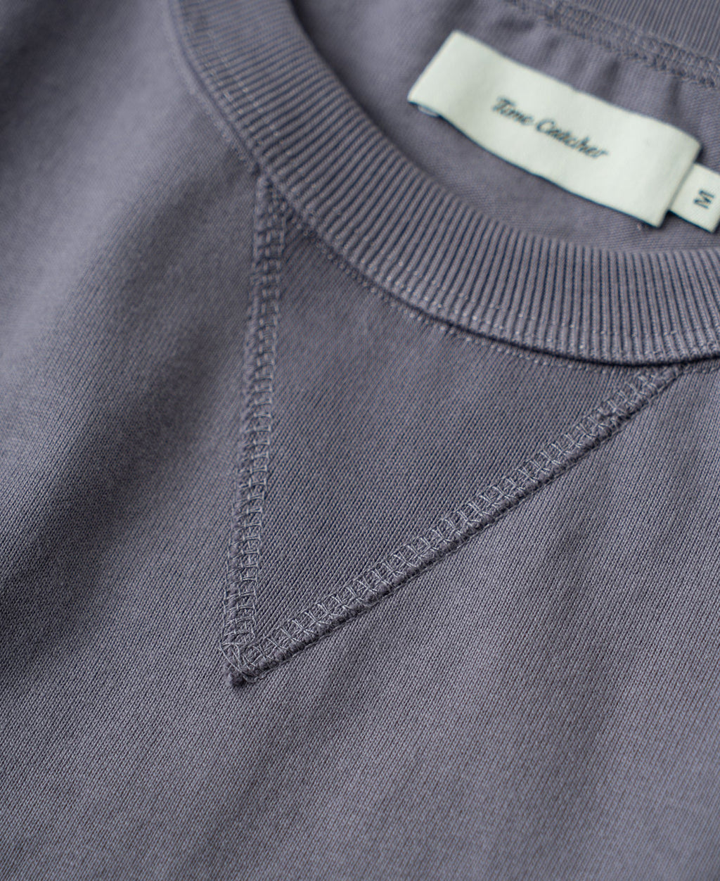 1950s V-Gusset Cotton T-Shirt - Purple