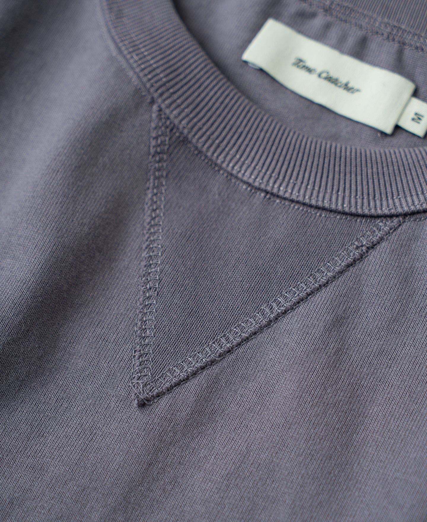 1950s V-Gusset Cotton T-Shirt - Purple