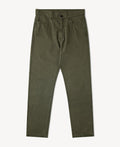 Vintage Washed Tapered 5-Pocket Pants - Olive