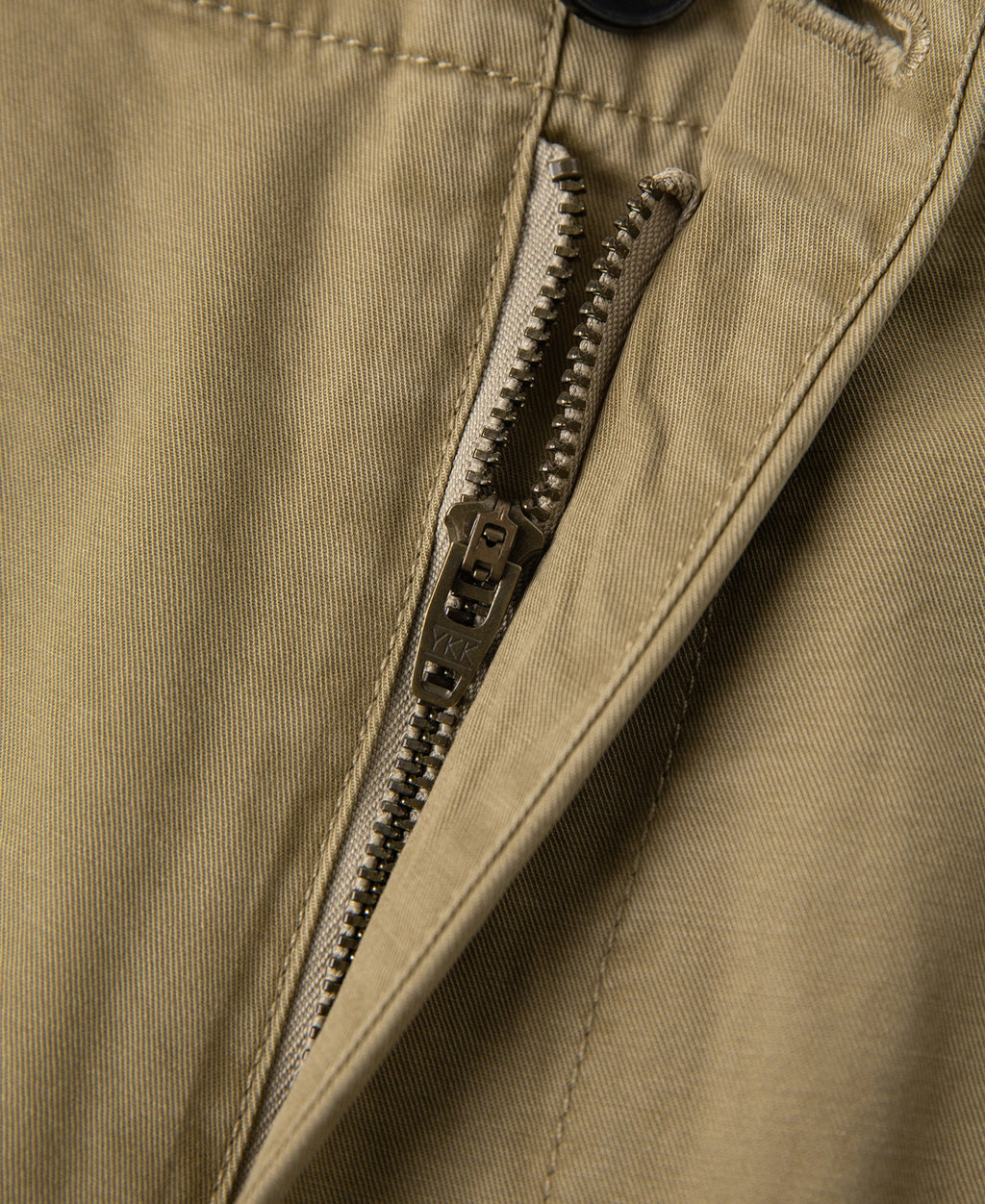 1930s Washed Officer Chino Shorts - Khaki
