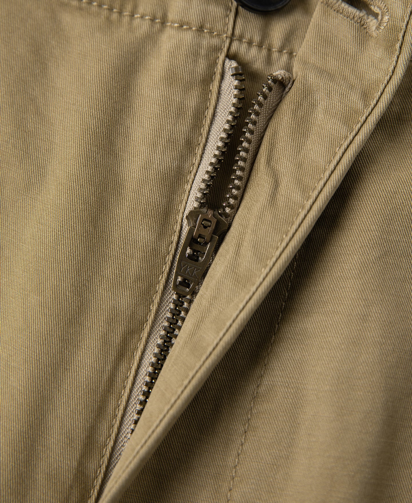 1930s Washed Officer Chino Shorts - Khaki