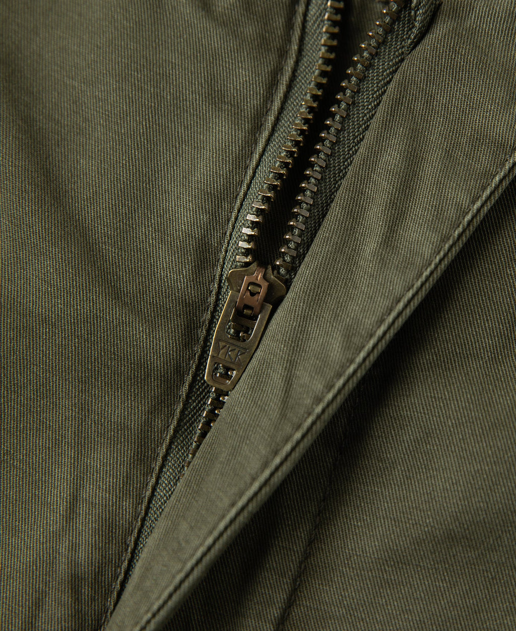 1930s Washed Officer Chino Shorts - Olive
