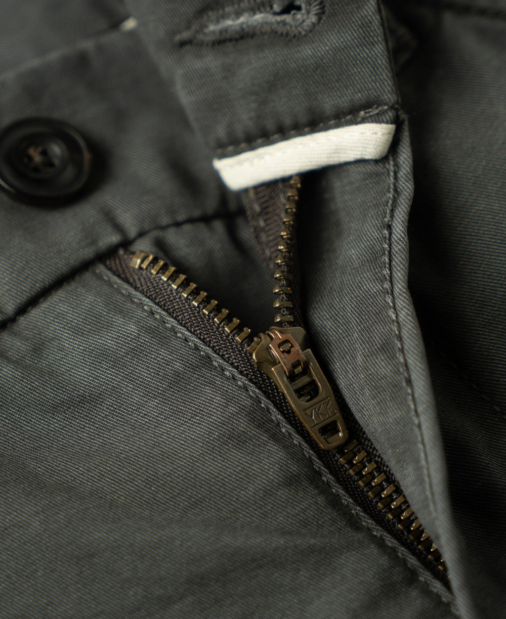 Vintage Washed Tapered 5-Pocket Pants - Dark Gray