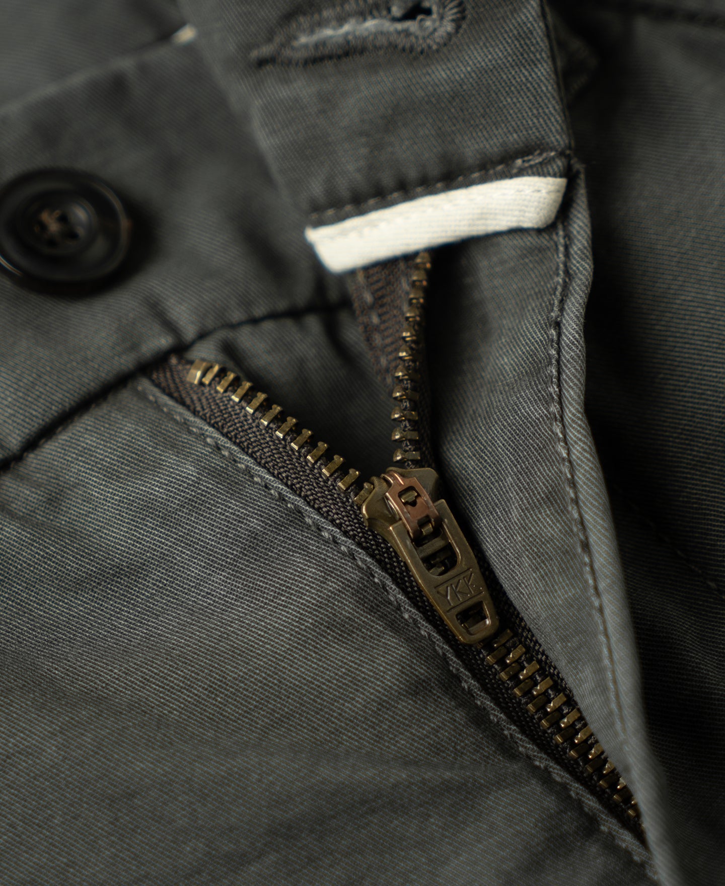 Vintage Washed Tapered 5-Pocket Pants - Dark Gray