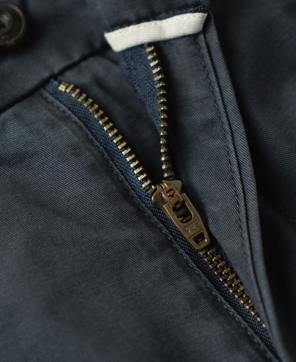 Vintage Washed Tapered 5-Pocket Pants - Navy