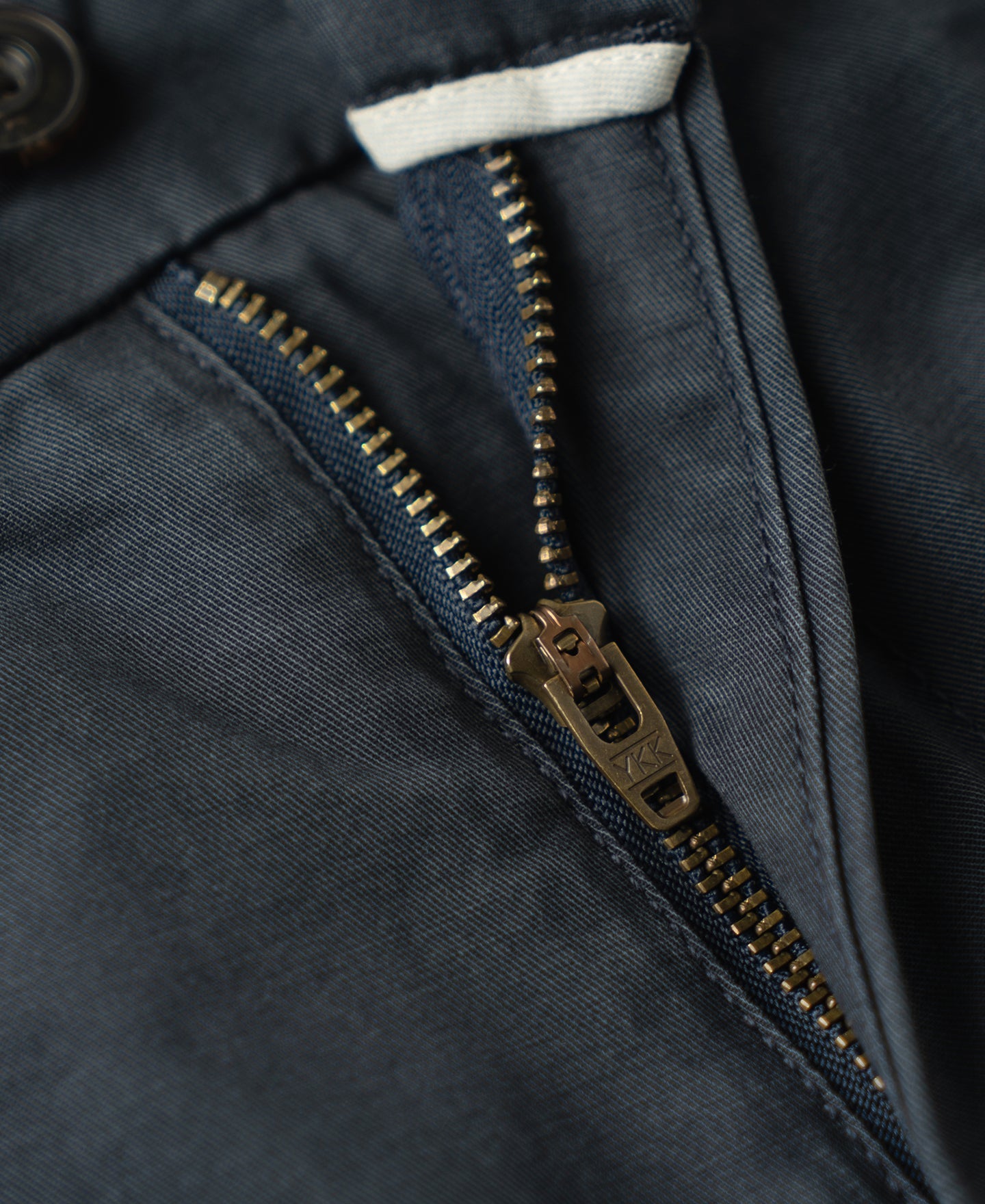 Vintage Washed Tapered 5-Pocket Pants - Navy